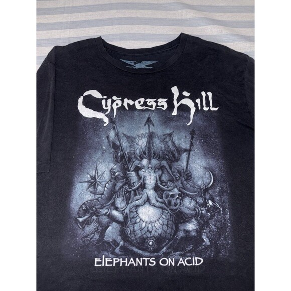 Elephants On Acid 2019 Cypress Hill Band Tee Mens XXL Tour Graphic Tee Hip Hop - Picture 3 of 7